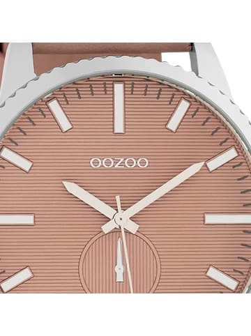 Oozoo Analog-Armbanduhr Oozoo Timepieces rosa extra groß (ca. 48mm)