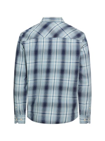 Camel Active Langarmhemd mit Brusttasche in Lyons Blue