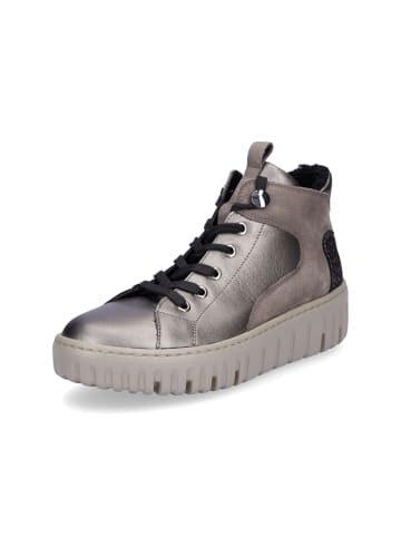 WALDLÄUFER Stiefelette Livia in Taupe Metallic