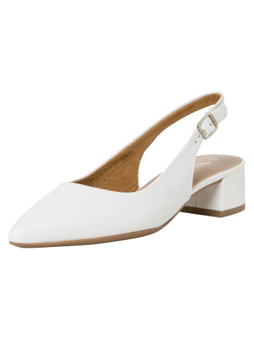 Tamaris Slingpumps in WHITE LEATHER