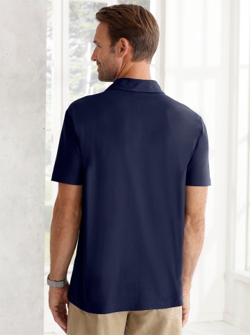 Sieh an! Poloshirt in marine-gestreift