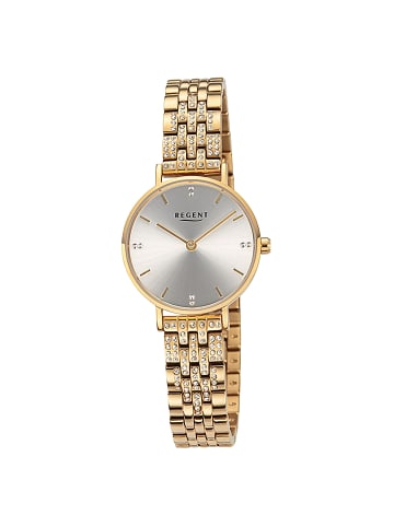 Regent Armbanduhr-Analog gold klein (ca. 28mm) Regent Metallarmband