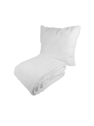 Kayoom Dekokissen & Decke - Tagesdecke Aimee 625 2er-Set in weiß