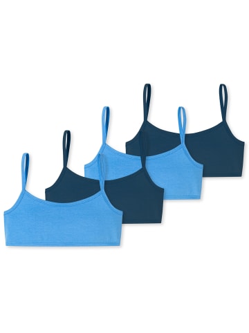 Schiesser Bustier 95/5 Organic Cotton in nachtblau, hellblau