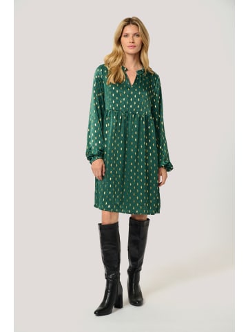 Kaffe Kleid KAsofie Regular fit in Green With Foil Print