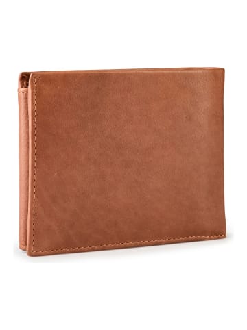 Esquire Chicago Geldbörse RFID Schutz Leder 12 cm in cognac