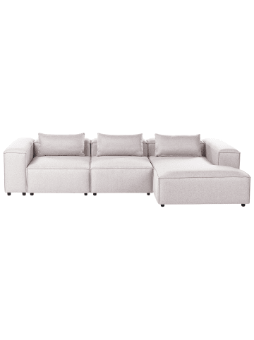 Beliani Ecksofa BRANDE in Braun - (W) 368 x (H) 70 x (L) 184 cm