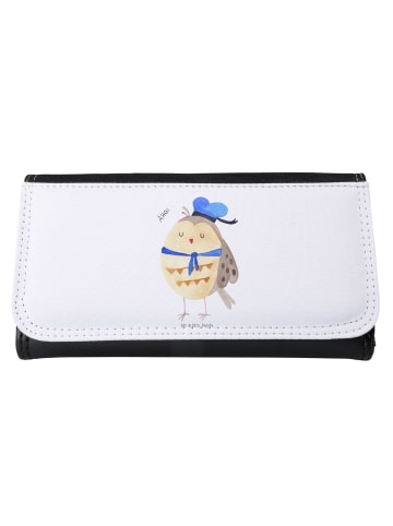 Mr. & Mrs. Panda Portemonnaie für Damen Eule Matrose ohne Spruch in Weiß