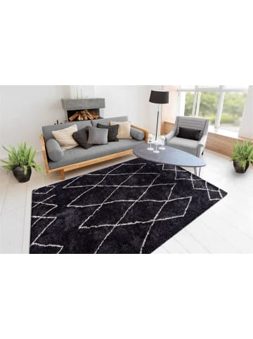 Hochflor Teppich Oliver 425 in Anthrazit