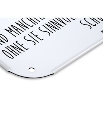 Mr. & Mrs. Panda tafel Fledermaus Zauberer mit Spruch in Weiß