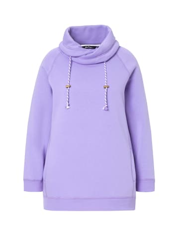 Ulla Popken Sweatshirt in blauer flieder