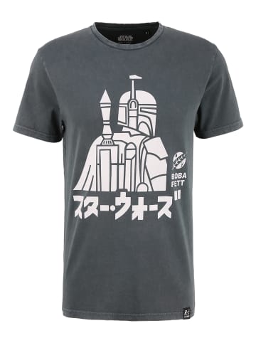 Recovered T-Shirt Star Wars Boba Fett Japanese in Grau