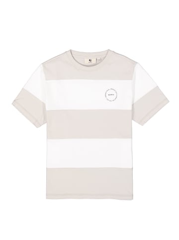 Garcia T-Shirt mit Blockstreifen in cloud grey