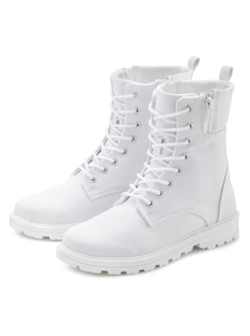 LASCANA Stiefelette in weiß