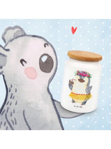 Mr. & Mrs. Panda Kaffeedose Pinguin Kokosnuss ohne Spruch in Weiß