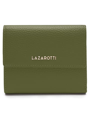 Lazarotti Bologna Leather Geldbörse Leder 12 cm in olive