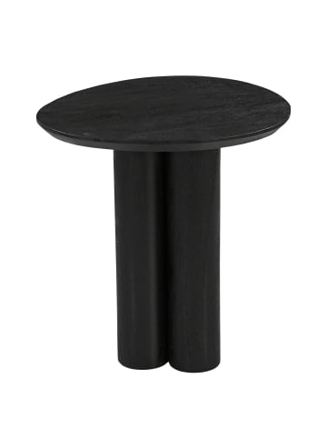 home24 Massiver Beistelltisch BESARE in Schwarz