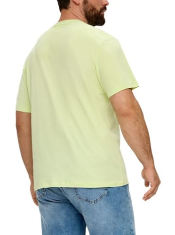 S. Oliver Print T-Shirt für Herren in uni