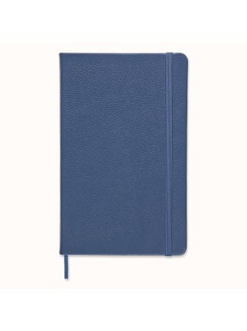 Moleskine Notizbuch, Fester Ledereinband, Liniert in Vergissmeinnicht Blau