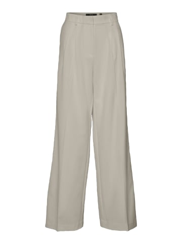 Vero Moda Weite Culotte Palazzo Stoffhose Business Pants VMTROIAN in Beige
