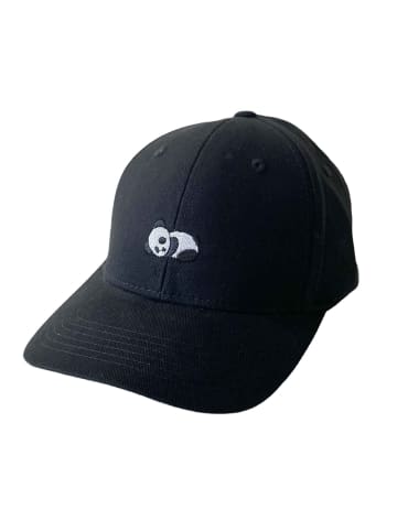 Mikon Baseball Cap Mütze Panda in Schwarz