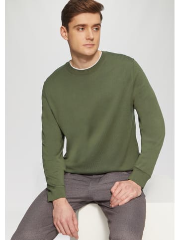 s.Oliver BLACK LABEL Strickpullover langarm in Olive