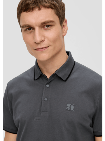 s.Oliver Polo-Shirt kurzarm in Grau