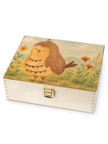 Mr. & Mrs. Panda Teebeutel Aufbewahrung Eule Zufrieden Design oh... in Weiß