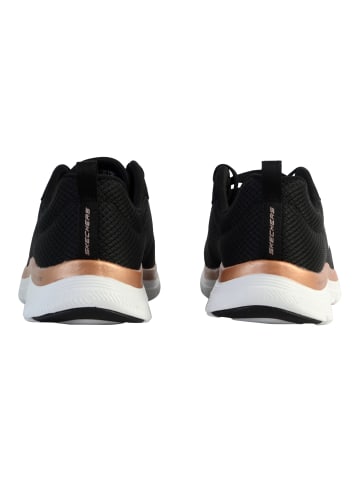 Skechers Active Flow-Sneaker aus Leder Schwarz