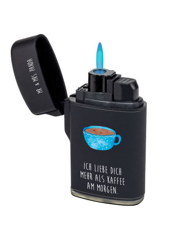 Mr. & Mrs. Panda sturmfeuerzeug Kaffee Tasse mit Spruch in Schwarz