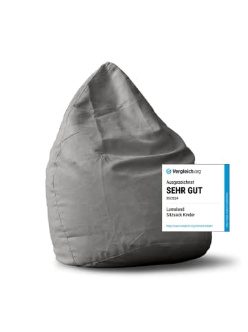 Lumaland Sitzsack In-& Outdoor 120l grau  grau