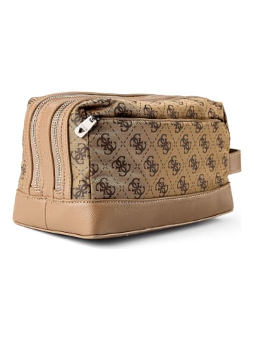 Guess Berlin Kulturbeutel 25 cm in beige-brown