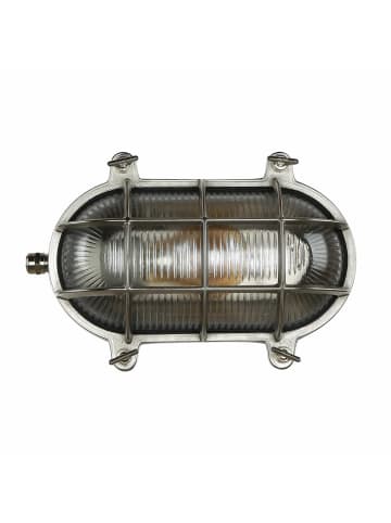 Licht-Erlebnisse Außen Wandlampe (B)24 x (H)16.5 cm in Nickel mattNickel matt