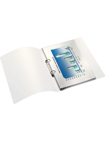 Leitz Ringbuch Wow A4 2 Ringe 25mm blau metallic
