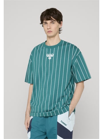 Hummel T-Shirt in teal/white