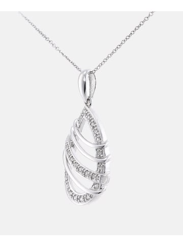 Diamant L'éternel Halskette mit Anhänger aus 375 Weißgold mit Diamant