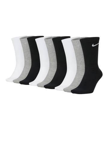 Nike Socken Nike Everyday Cush Crew 9P in schwarz - weiß - grau