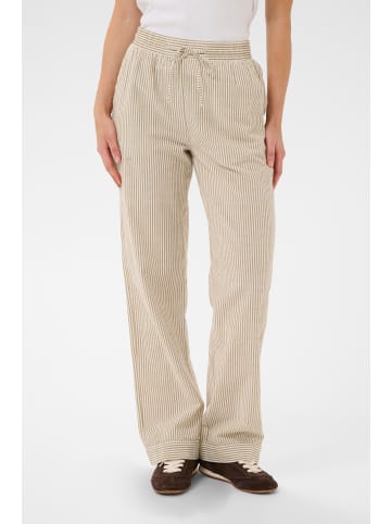 SAINT TROPEZ Casual Hose ElmikoSZ Lockere Passform in Toasted Coconut Ice Stripe