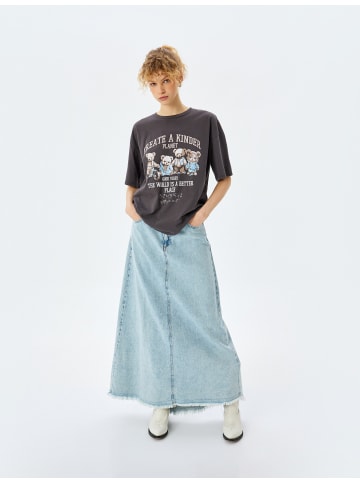 KOTON T-shirt in Anthrazit