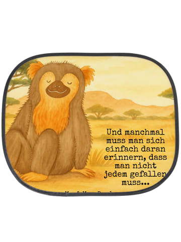 Scheibenschutz Auto Affe Design mit Spruch in Weiß