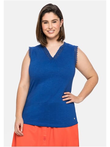 sheego Top in royalblau