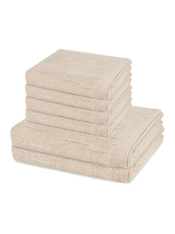 Ross 4 X Handtuch 2 X Duschtuch im Set Premium in Natur