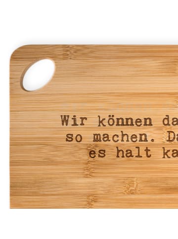 Mr. & Mrs. Panda Brett Wir können das schon... mit Spruch in Braun