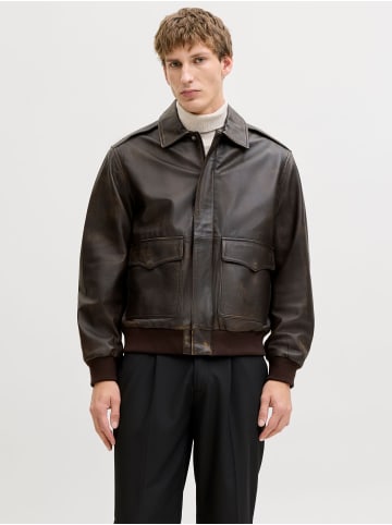 Jack & Jones Lederjacke in Delicioso