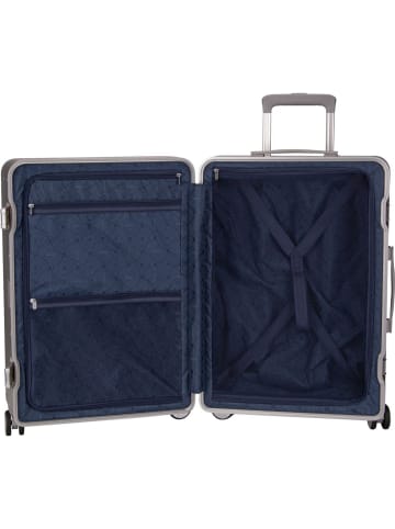 American Tourister Trolley Soundbox Alu Spinner 68 in Silver