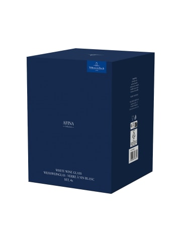 Villeroy & Boch 4er Set Weißweingläser Afina in Transparent 125 ml