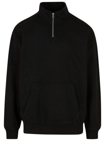 DEF DEF Half-Zip in jet black washed