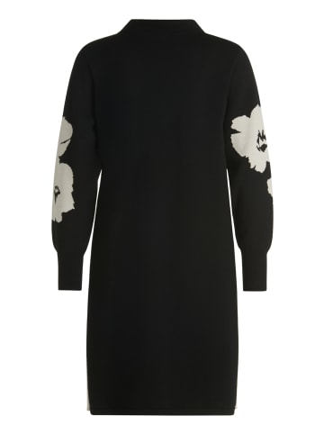 Betty Barclay Strickkleid mit Stehkragen in Patch Black/Cream