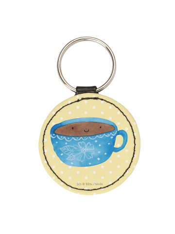 Mr. & Mrs. Panda Anhänger Kaffee Tasse ohne Spruch in Gelb Pastell