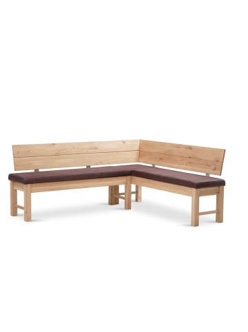 58 aufm Kessel ECKBANKGRUPPE Modern Dyan 3 für 7 Personen Massivholz Wildeiche/Braun
